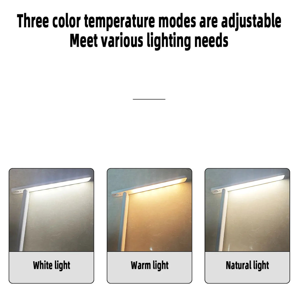 LED desk lamp eye protection touch dimmable LED reading lamp student dormitory bedroom reading USB plug-in study office desk lam