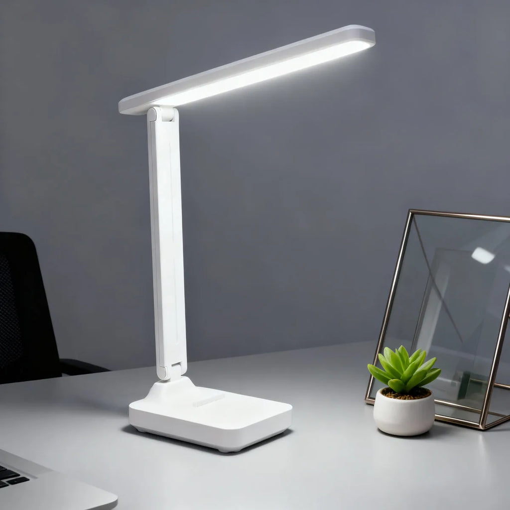LED desk lamp eye protection touch dimmable LED reading lamp student dormitory bedroom reading USB plug-in study office desk lam