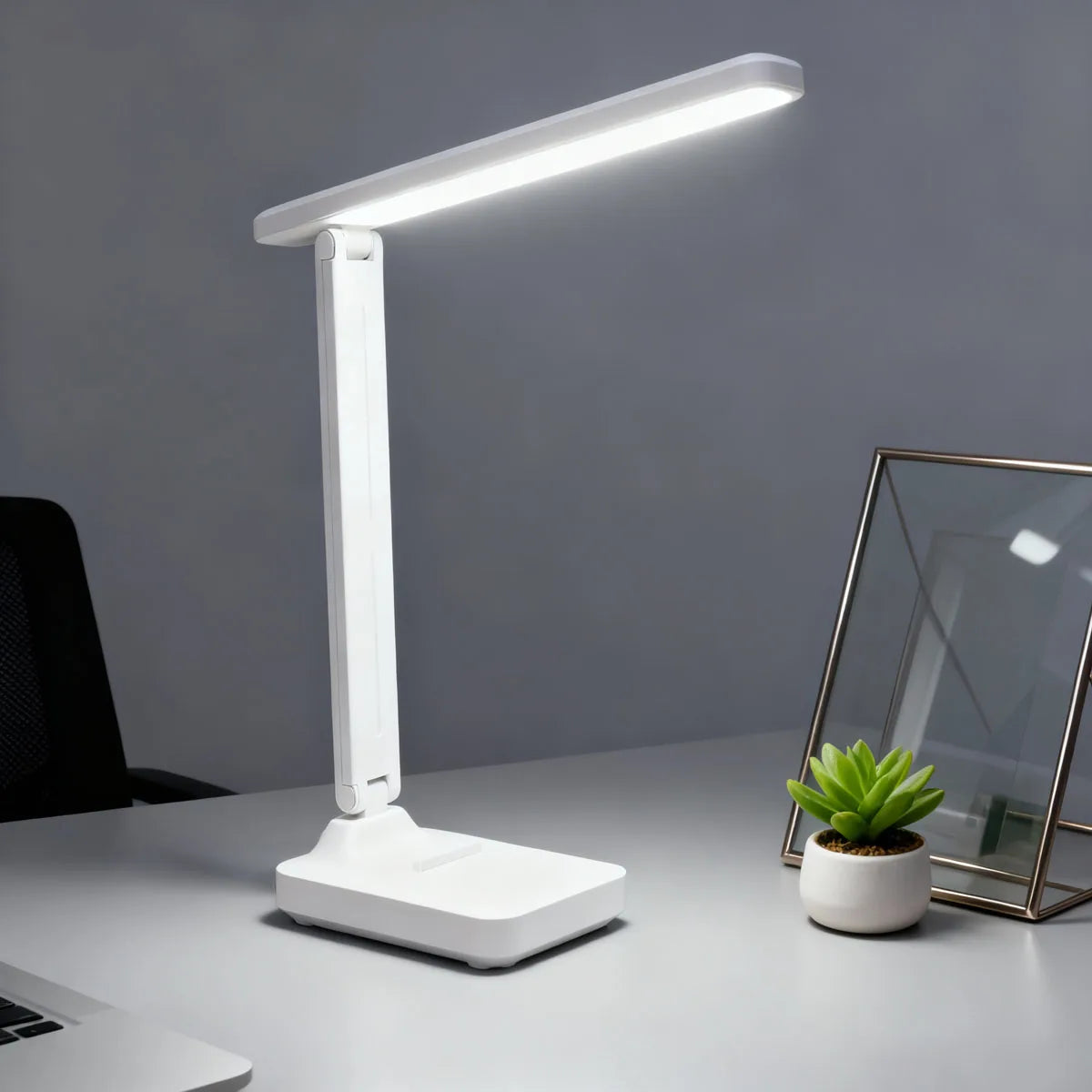 LED desk lamp eye protection touch dimmable LED reading lamp student dormitory bedroom reading USB plug-in study office desk lam